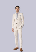 Load image into Gallery viewer, ALMOND WHITE NOTCH LINEN JACKET
