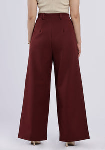SASHA ROUGE WIDE PANTS