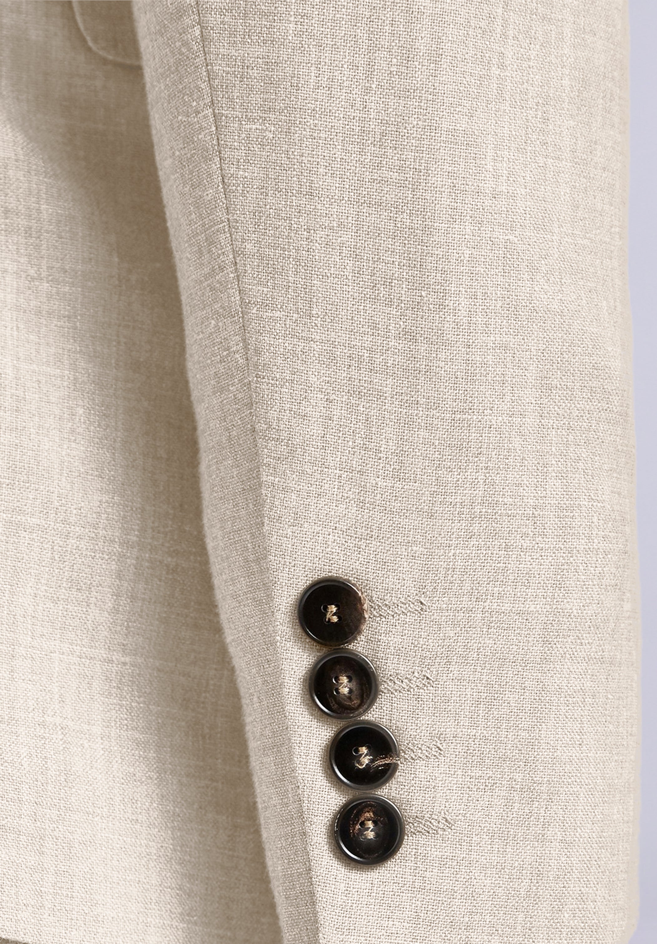 ALMOND WHITE NOTCH LINEN JACKET