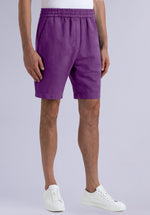 Load image into Gallery viewer, Mauve Cotton Linen Shorts
