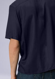 OXFORD HALF BAMBOO SILK SHIRT