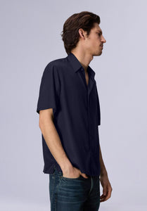 OXFORD HALF BAMBOO SILK SHIRT