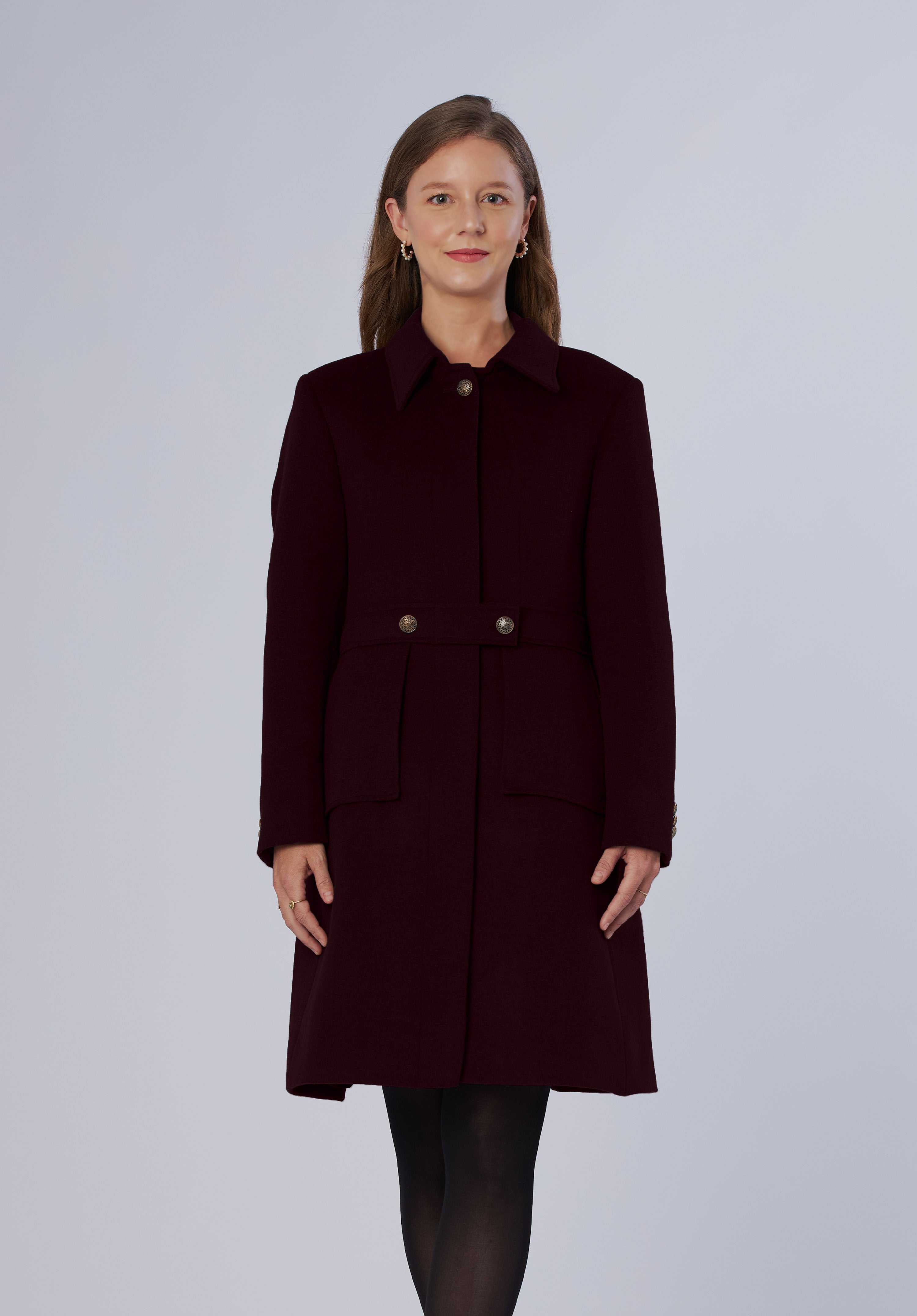 cashmere dress coat-women