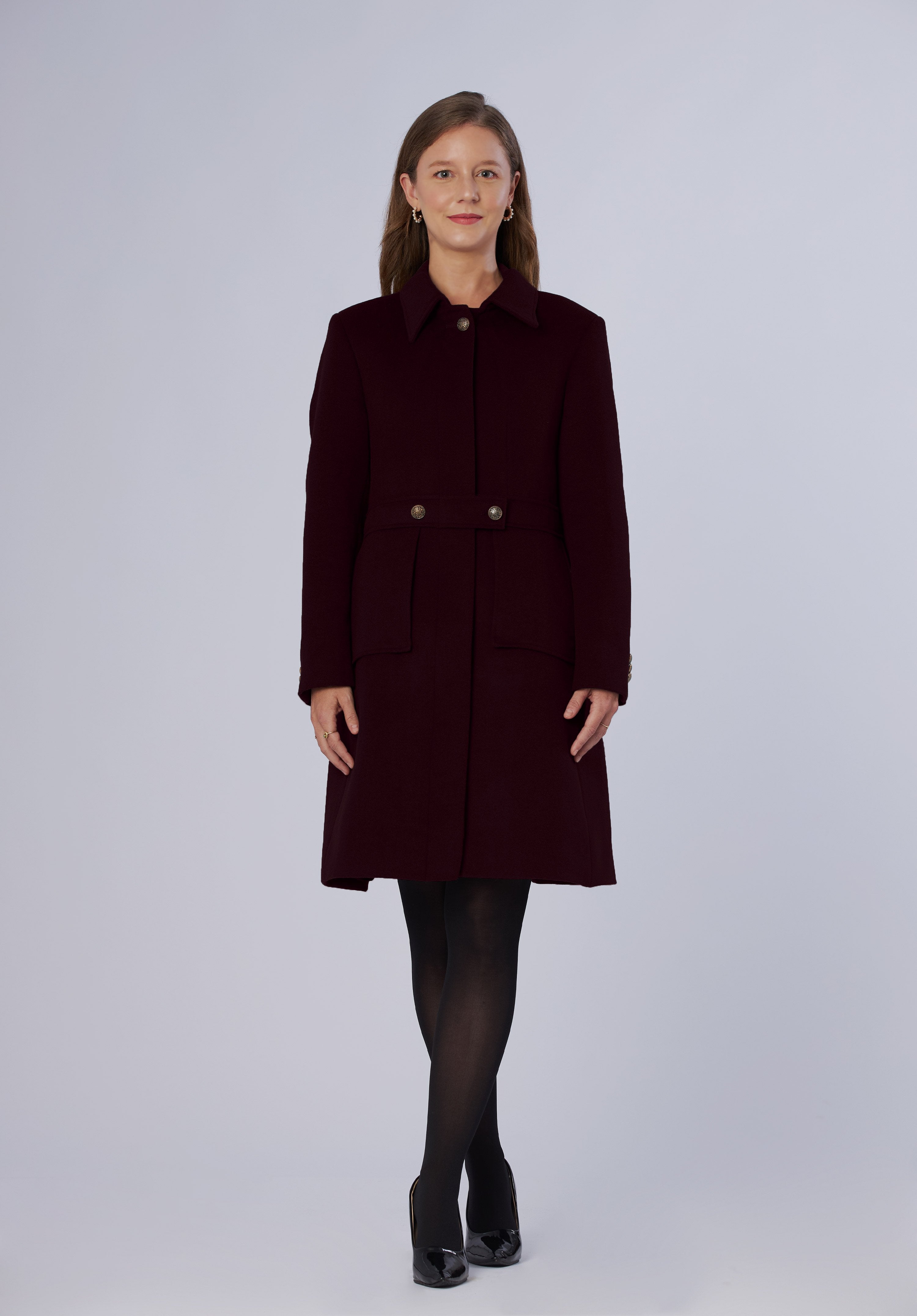 cashmere dress coat-women