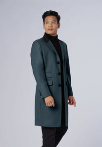 single breasted-longcoat-men