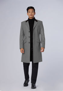 single breasted-longcoat-men