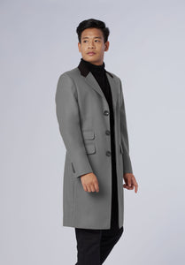 single breasted-longcoat-men